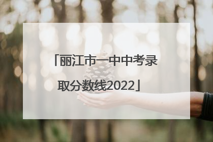 丽江市一中中考录取分数线2022