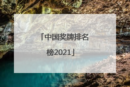 「中国奖牌排名榜2021」中国奖牌排名榜2020