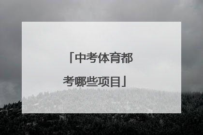「中考体育都考哪些项目」上海五星体育app官网的拼音