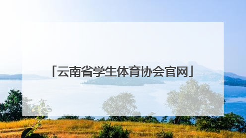 「云南省学生体育协会官网」中国学生体育协会官网