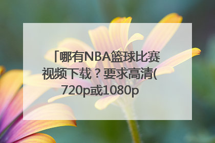 哪有NBA篮球比赛视频下载？要求高清(720p或1080p)，最好中文解说。