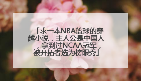 求一本NBA篮球的穿越小说，主人公是中国人，拿到过NCAA冠军，被开拓者选为榜眼秀