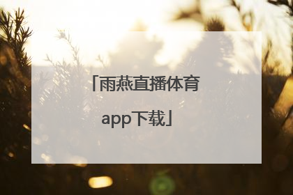 「雨燕直播体育app下载」雨燕直播体育app下载iOS