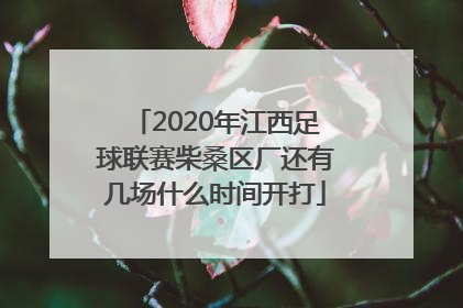 2020年江西足球联赛柴桑区厂还有几场什么时间开打