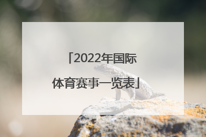 「2022年国际体育赛事一览表」2022年上海体育赛事一览表