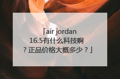 air jordan 16.5有什么科技啊？正品价格大概多少？