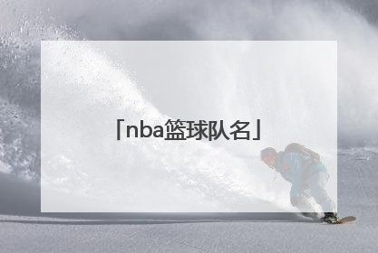 「nba篮球队名」nba篮球队名字