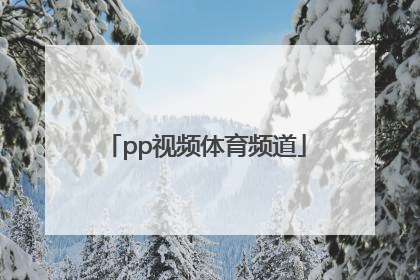 「pp视频体育频道」广东体育频道直播视频