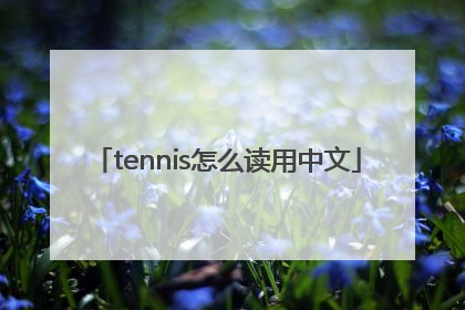 tennis怎么读用中文